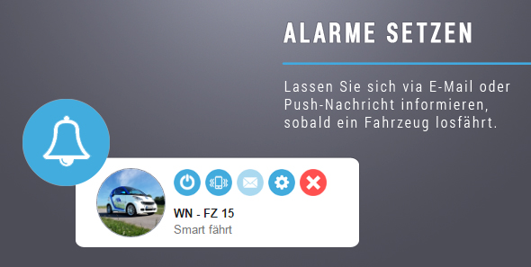 Einen Fleetize-Alarm setzen