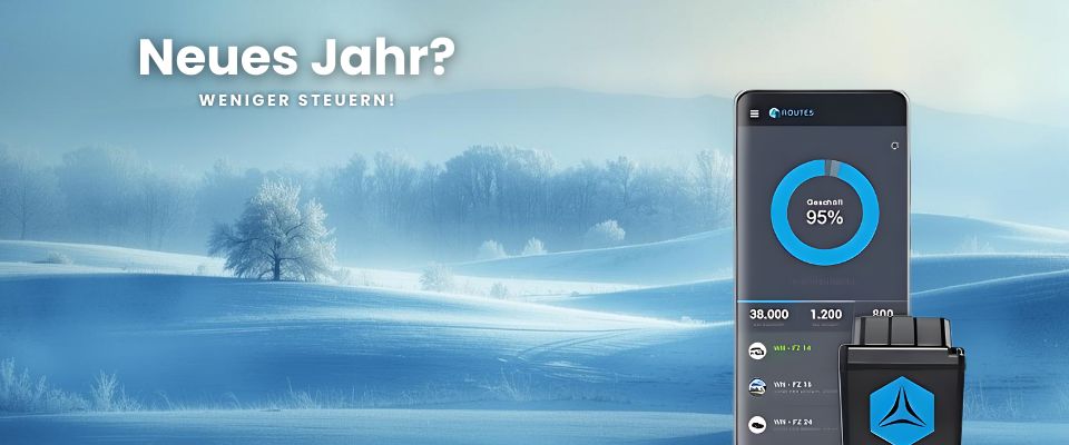 Titelbild zum Artikel Im neuen Jahr sparen & jetzt auf das elektronische Fahrtenbuch wechseln!