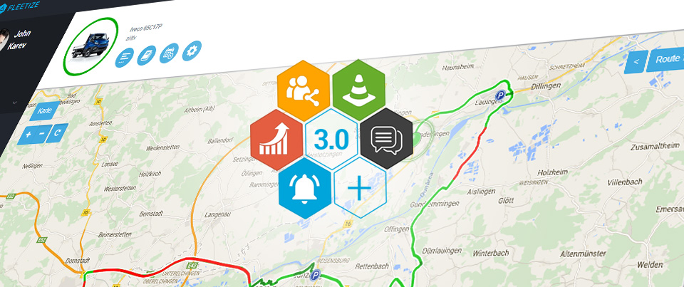 Titelbild zum Artikel Highlights im Fleetize-Dashboard 3.0