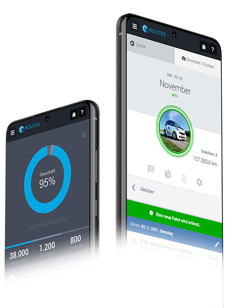 Fahrtenbuch-App: Elektronisches Fahrtenbuch für das Finanzamt -  AREALCONTROL GmbH